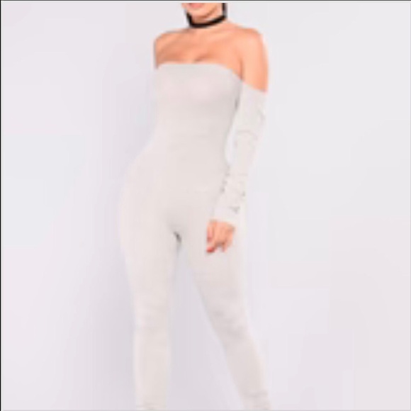 Soothe Off Shoulder Jumpsuit - Picture 1 of 4